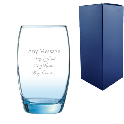 Engraved Salto Ice Blue Hiball, 11.8oz/350ml, Any Message Image 1