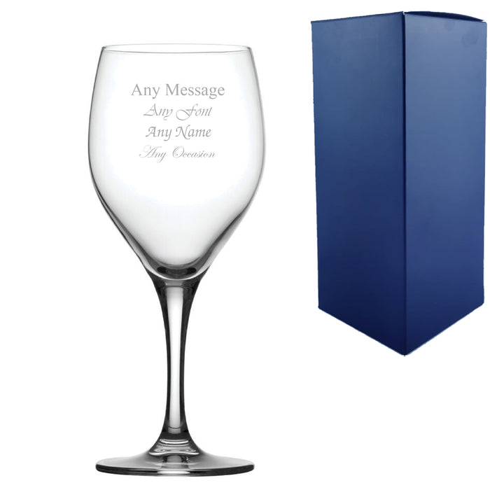 Engraved Primeur Water Goblet, 14.5oz/415ml, Any Message Image 1