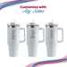 Engraved Extra Large White Travel Cup 40oz/1135ml, Any Name Image 4