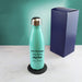 Printed Teal Thermal Bottle, Any Message, Stainless Steel 500ml/17oz Image 3