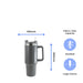 Engraved Extra Large Grey Travel Cup 40oz/1135ml, Any Message Image 5