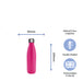 Printed Deep Pink Thermal Bottle, Any Message, Stainless Steel 500ml/17oz Image 6